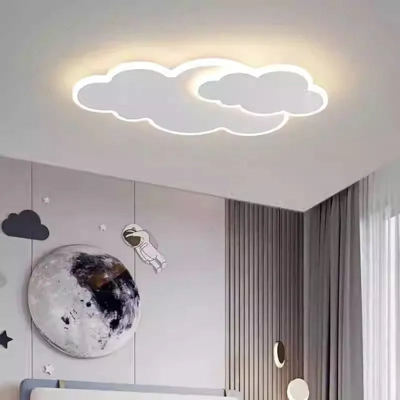 AuroraRealm Children's Bedroom LED Ceiling Lamp Creative White Cloud