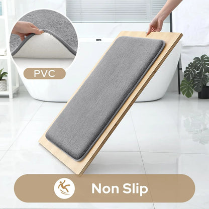 3PC  bathroom waterproof non-slip sponge carpet three-piece set, can wash home decoration