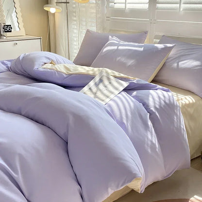Solid Color Duvet Cover Set