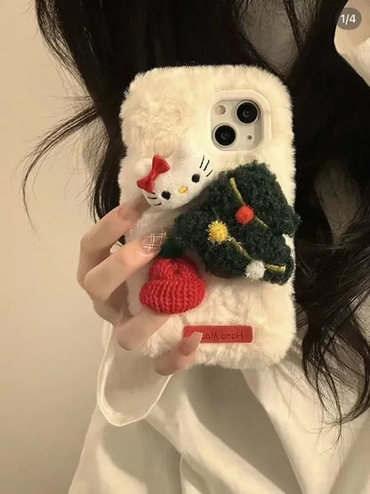 Sanrio Hello Kitty Plush Phone Case For iPhone