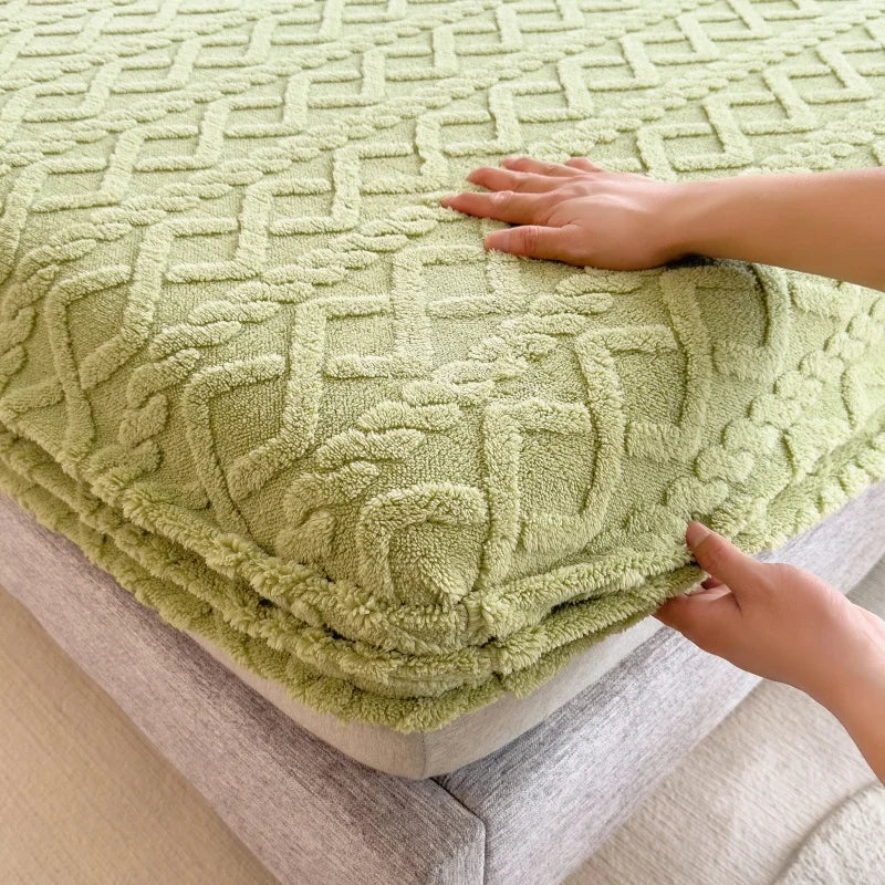Thicker Winter Warm Taffeta Fitted Sheet
