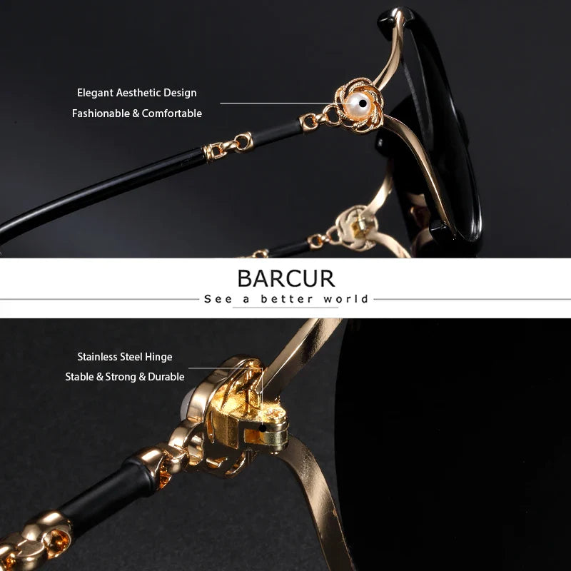 BARCUR Sunglasses Trendy Butterfly Design Women