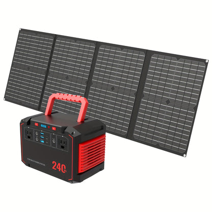 300W Portable Power Station Solar Generator