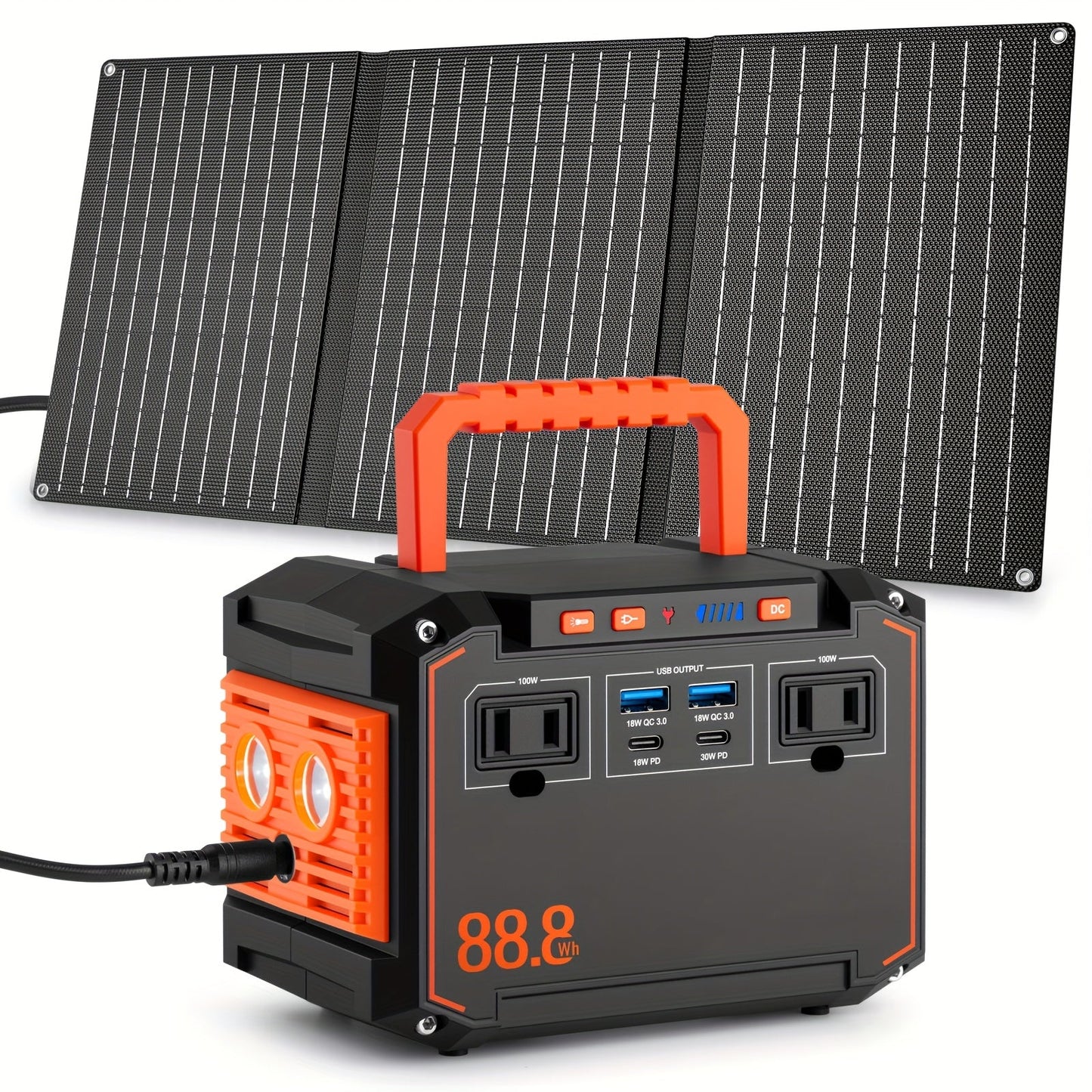 300W Portable Power Station Solar Generator