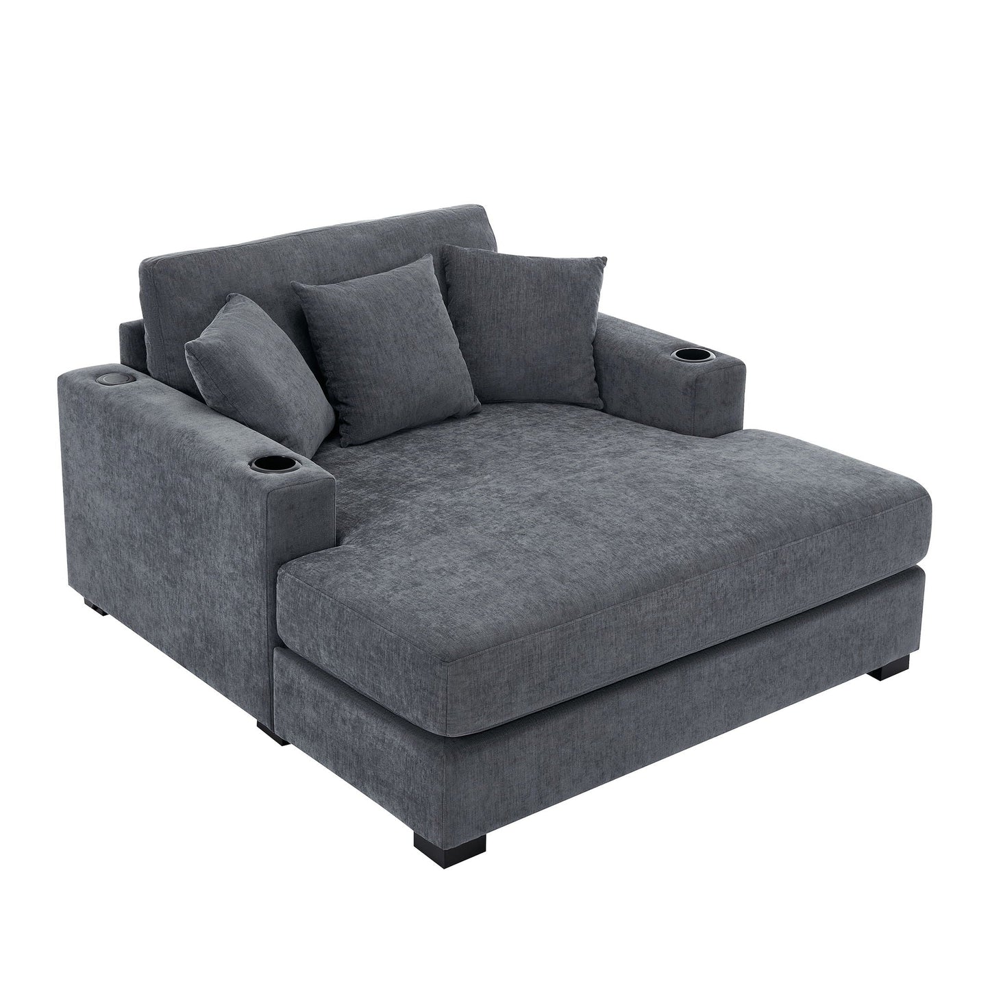 Oversized Chaise Lounger Modern Style Sofa Couch