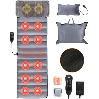 Full Body Electric Massage Mat with Heat Vibration Massage Pad