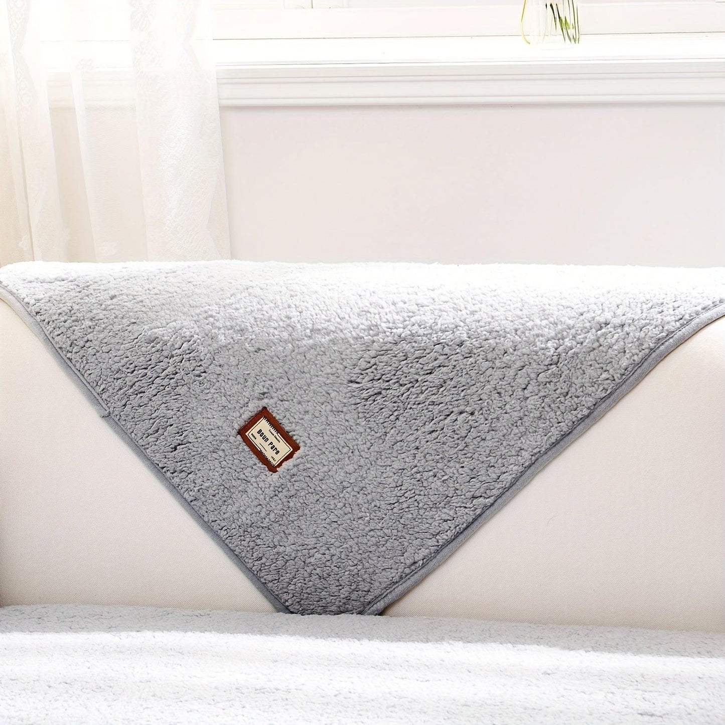 High-Quality Plush Sherpa Sofa Cover