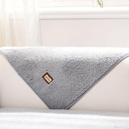 High-Quality Plush Sherpa Sofa Cover