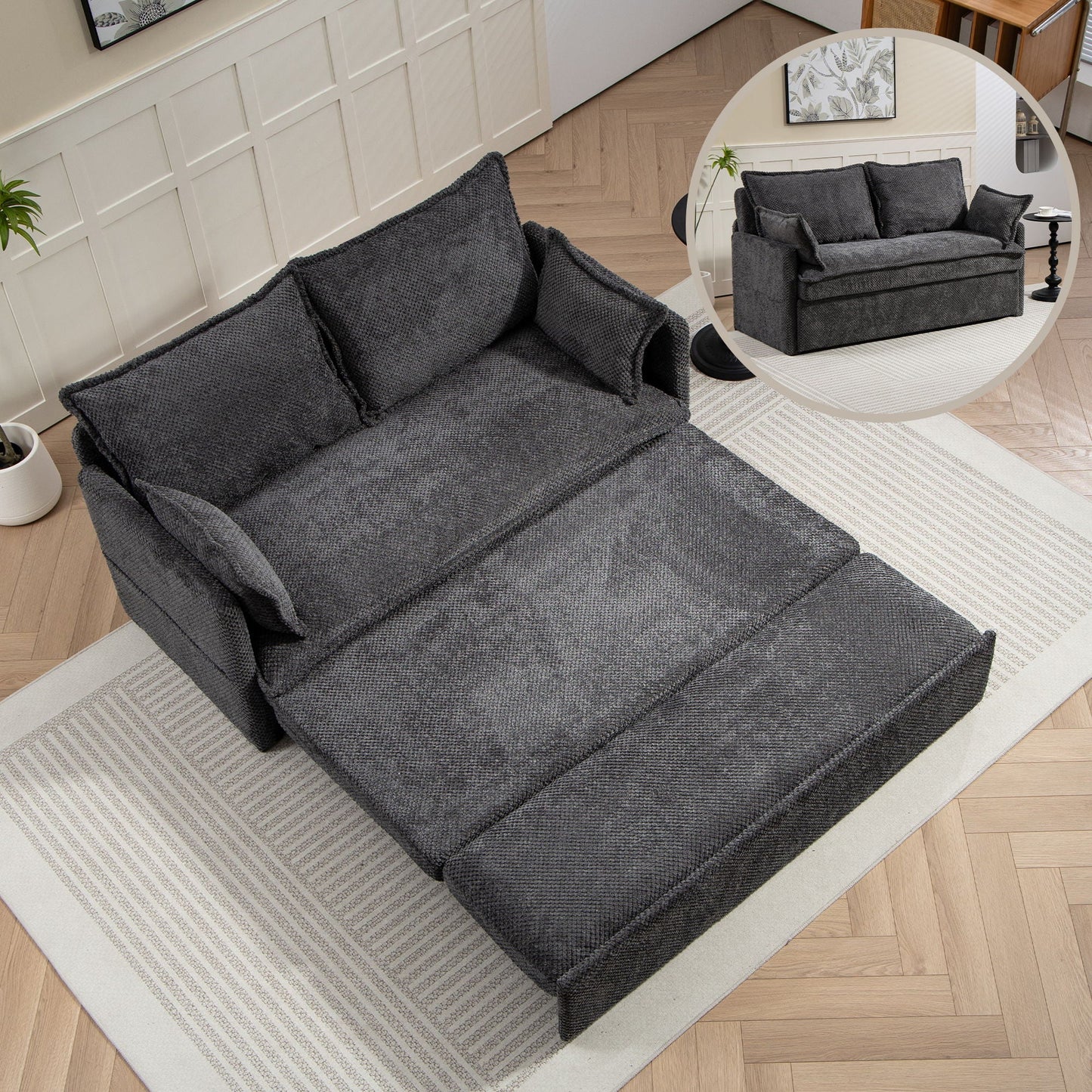 Pull Out Sofa Bed, Convertible Sleeper Sofa