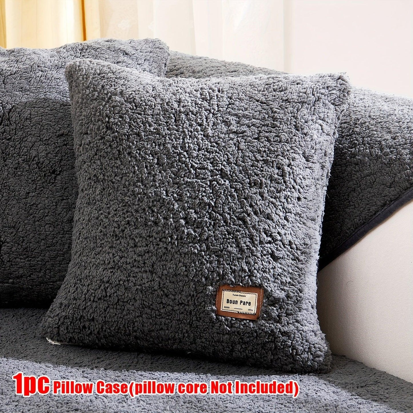 High-Quality Plush Sherpa Sofa Cover