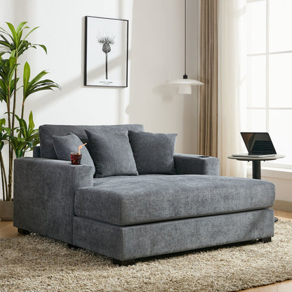 Oversized Chaise Lounger Modern Style Sofa Couch