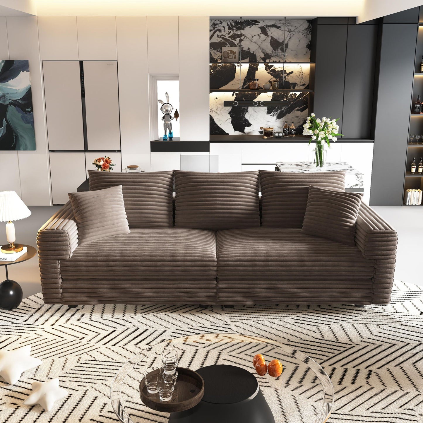 Modern Comfy Upholstered Sofa Cloud Couch