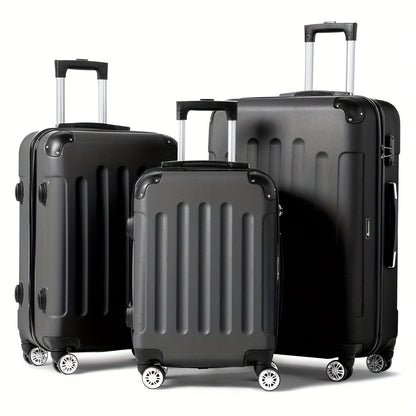 3-Piece Hard Shell Luggage Set with TSA Lock