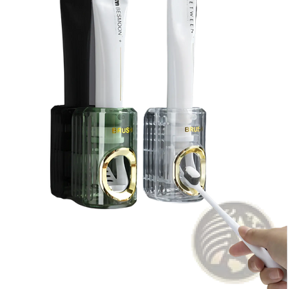 Automatic Toothpaste Dispenser and Toothbrush Holder