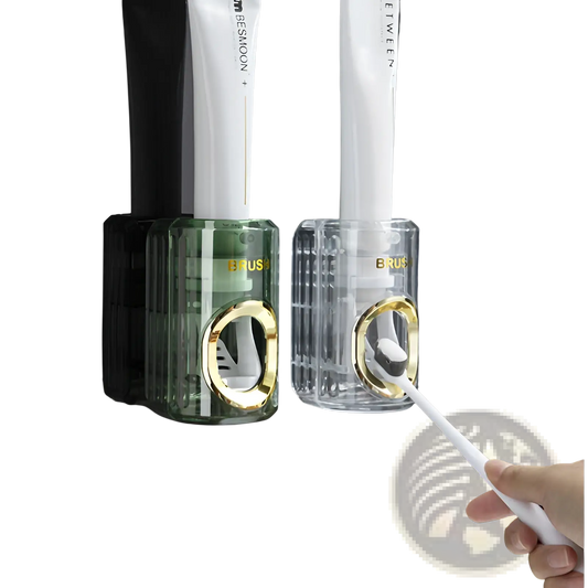 Automatic Toothpaste Dispenser and Toothbrush Holder