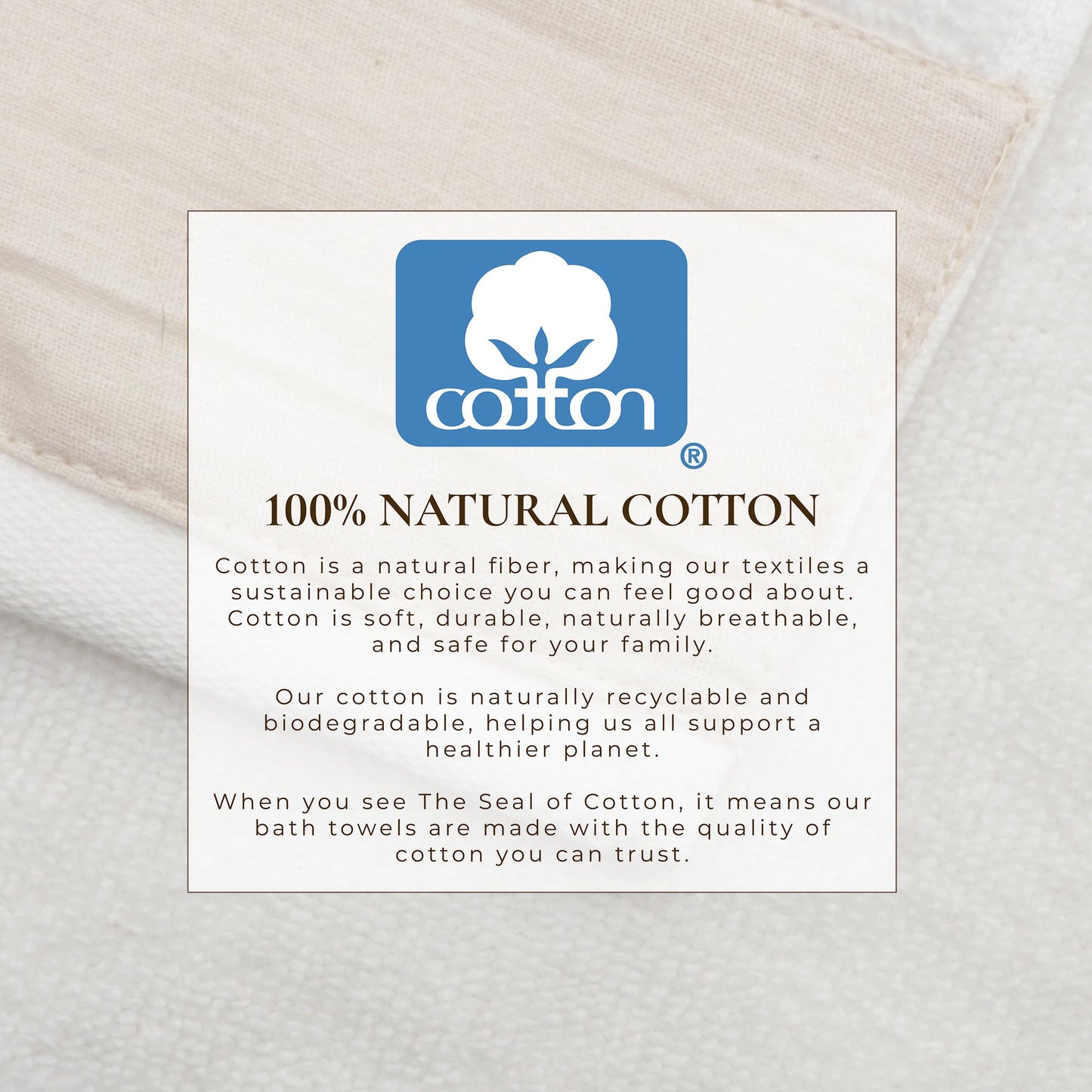 Cotton Linen-Like Border 6-Piece Towel Set