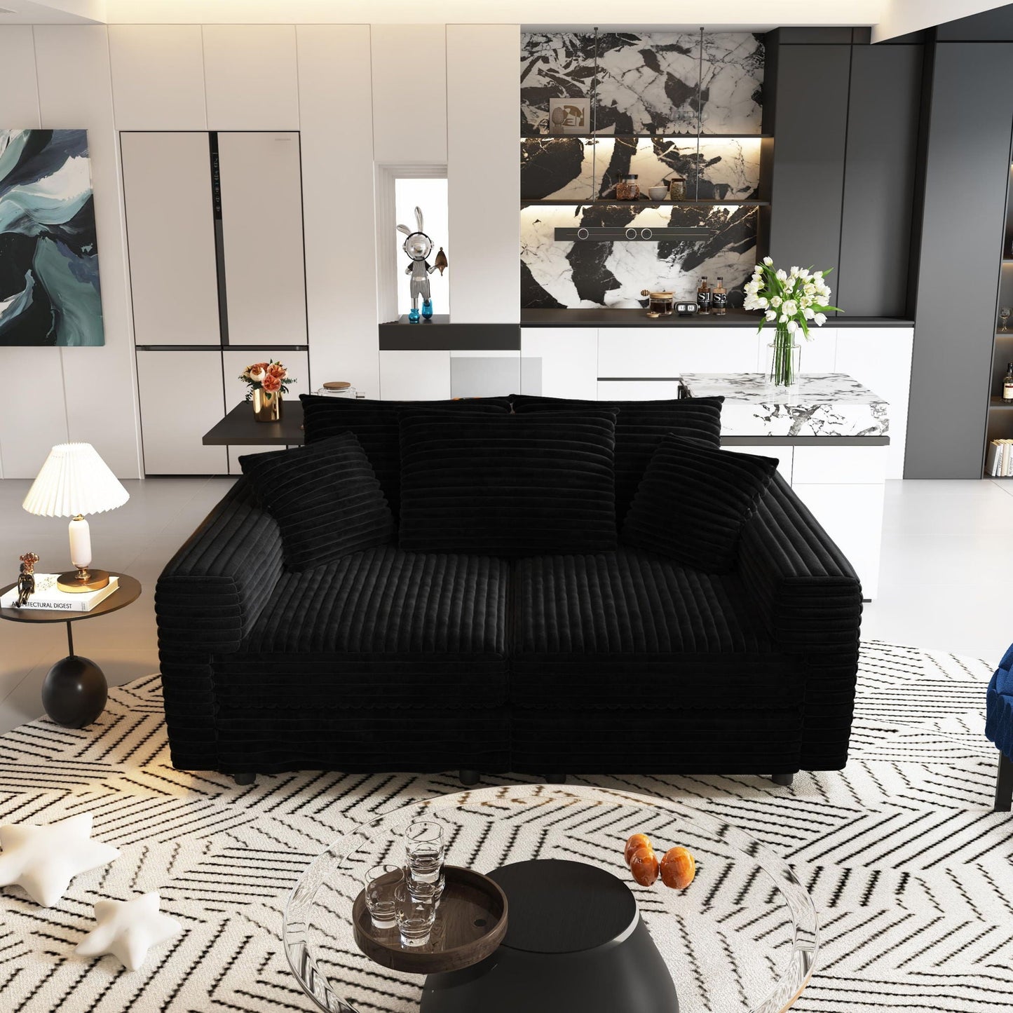 Modern Comfy Upholstered Sofa Cloud Couch