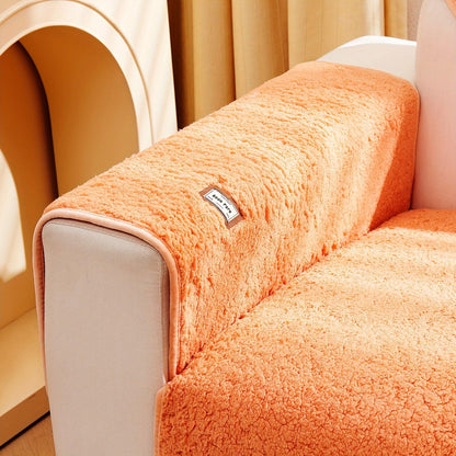 High-Quality Plush Sherpa Sofa Cover