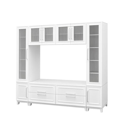 Entertainment Center With Glass Doors