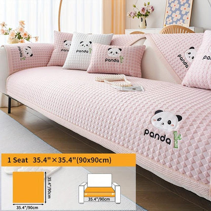Waterproof Couch Cover, Non-Slip Panda Pattern Sofa Cover