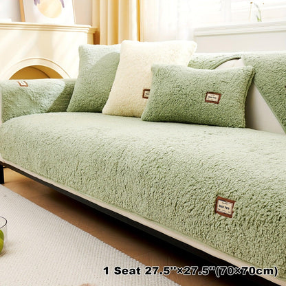 High-Quality Plush Sherpa Sofa Cover