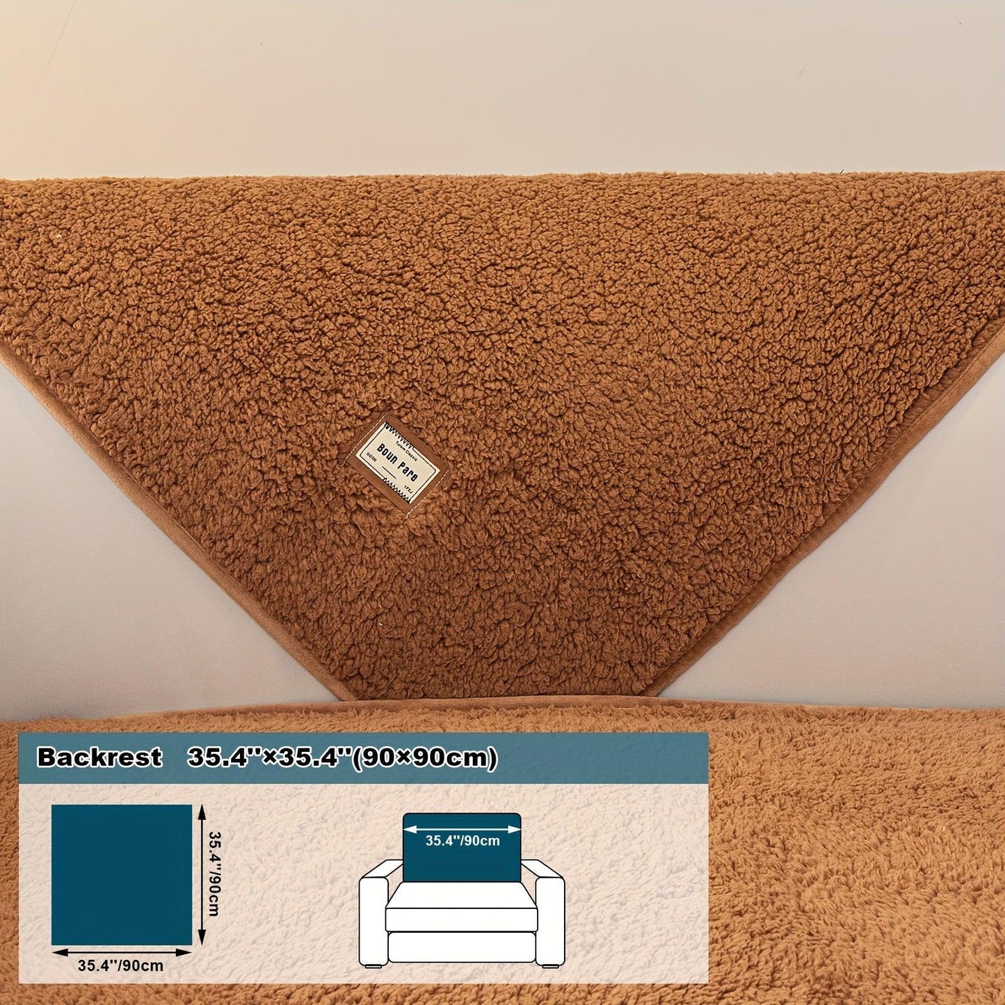 High-Quality Plush Sherpa Sofa Cover