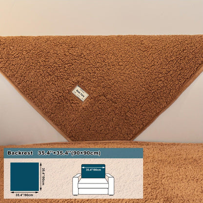 High-Quality Plush Sherpa Sofa Cover