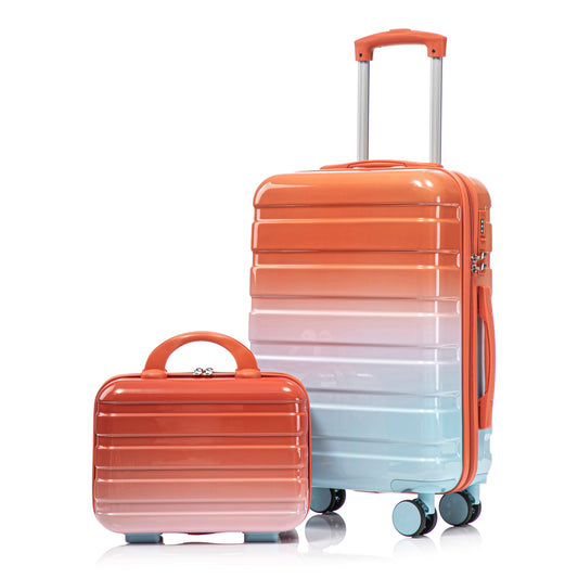 2 Pc Spinner Wheel Luggage Set with Lock