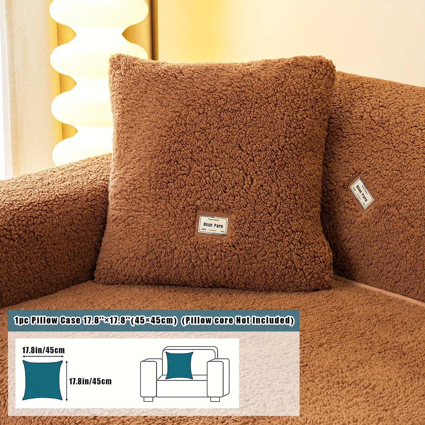High-Quality Plush Sherpa Sofa Cover