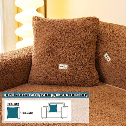 High-Quality Plush Sherpa Sofa Cover