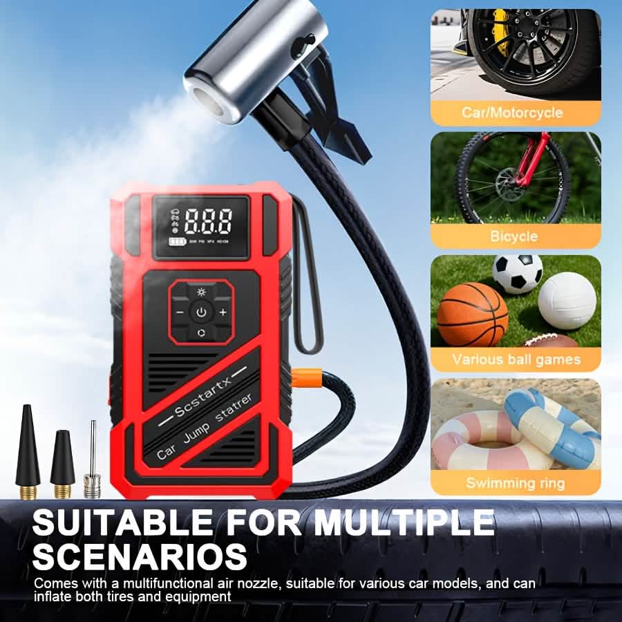 Car Jump Starter & Portable Compressor