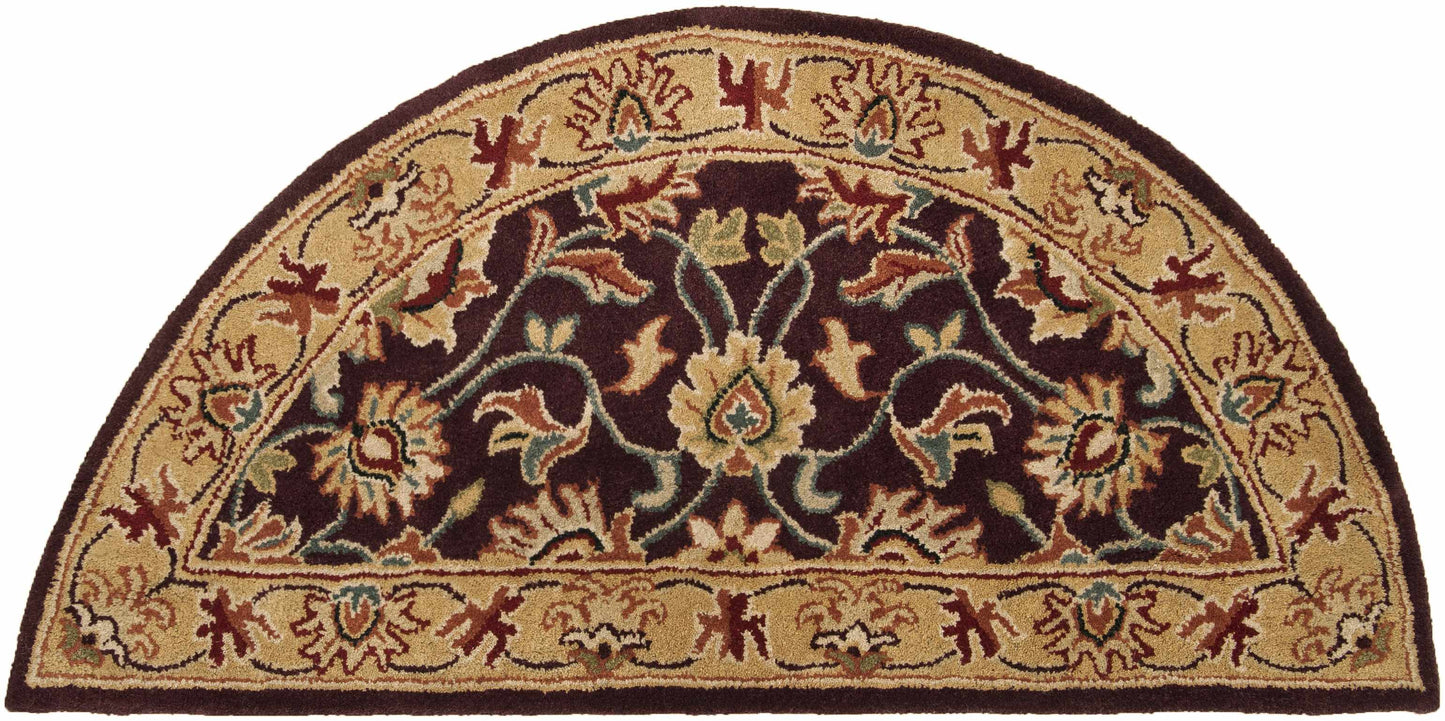 Cherryfield Burgundy Wool Area Rug
