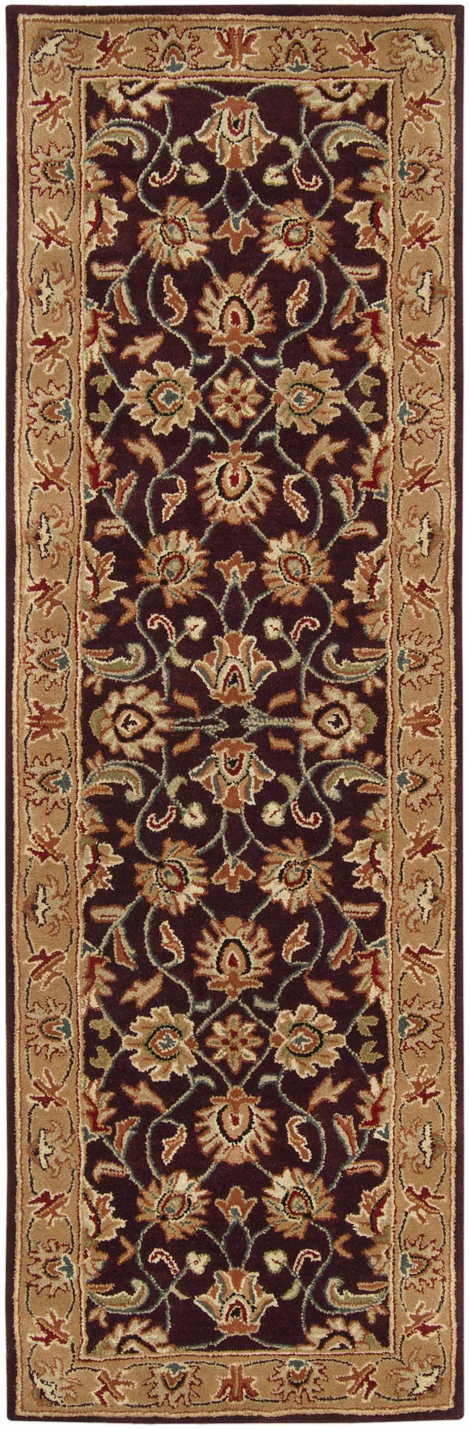 Cherryfield Burgundy Wool Area Rug