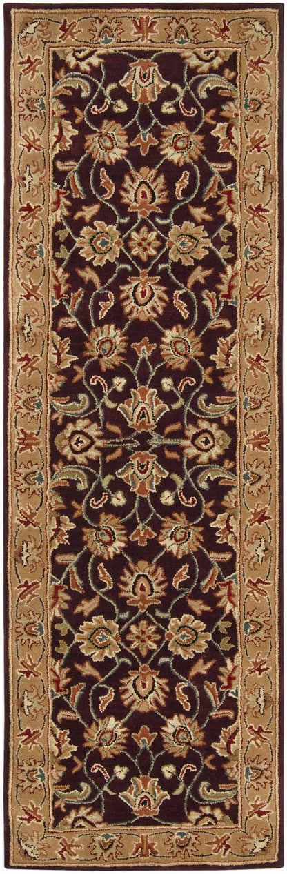 Cherryfield Burgundy Wool Area Rug