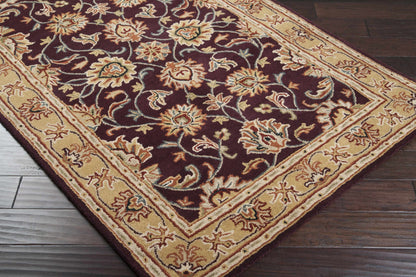 Cherryfield Burgundy Wool Area Rug