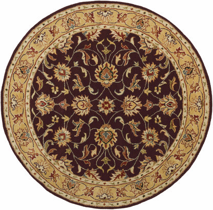 Cherryfield Burgundy Wool Area Rug