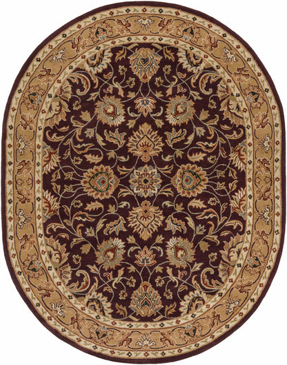 Cherryfield Burgundy Wool Area Rug