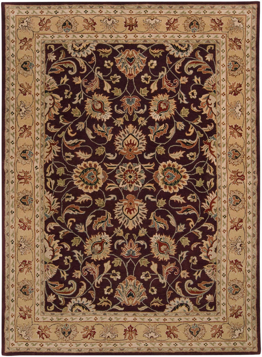 Cherryfield Burgundy Wool Area Rug