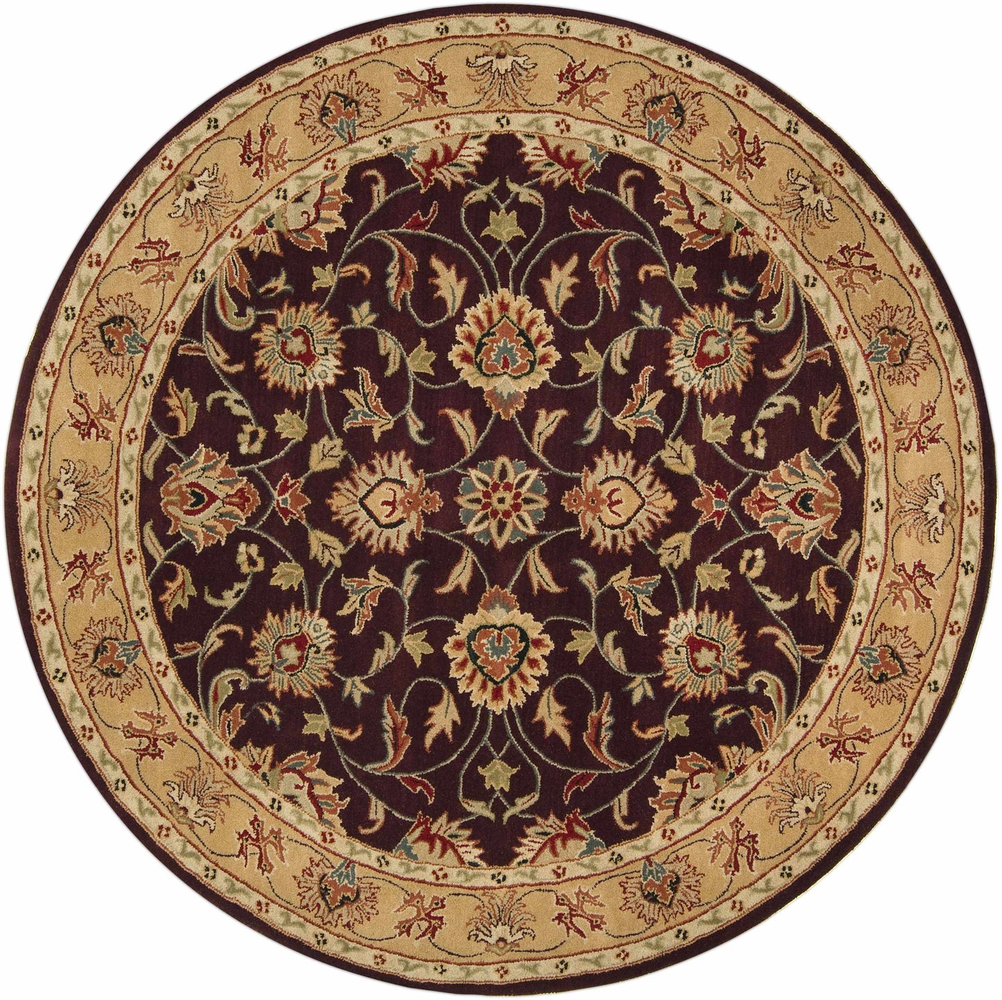 Cherryfield Burgundy Wool Area Rug