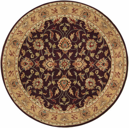 Cherryfield Burgundy Wool Area Rug