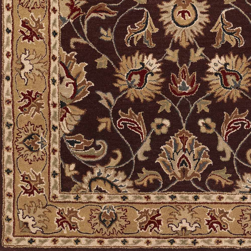 Cherryfield Burgundy Wool Area Rug