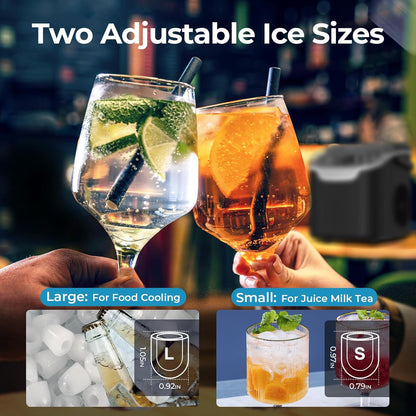 Kismile Ice Makers Countertop with Handle