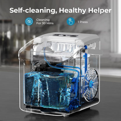 Kismile Ice Makers Countertop with Handle