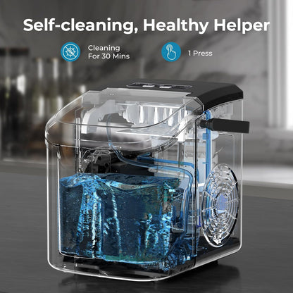 Kismile Ice Makers Countertop with Handle