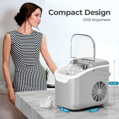 Kismile Ice Makers Countertop with Handle