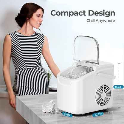 Kismile Ice Makers Countertop with Handle