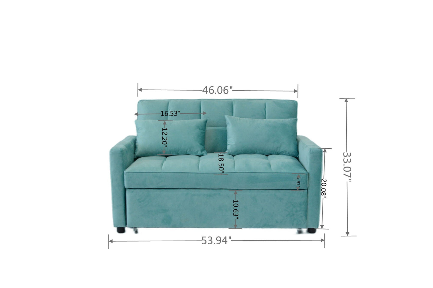3 In 1 Convertible Sleeper Sofa Bed