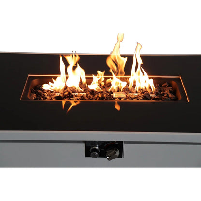 Outdoor 43" Rectangular Fire Pit Table