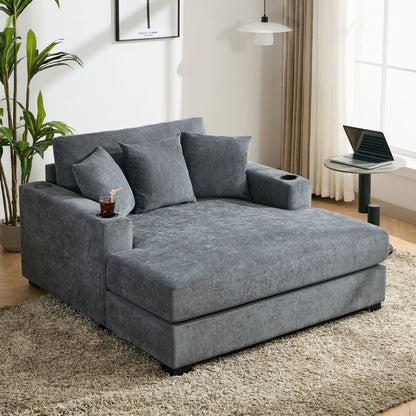 Oversized Chaise Lounger Modern Style Sofa Couch
