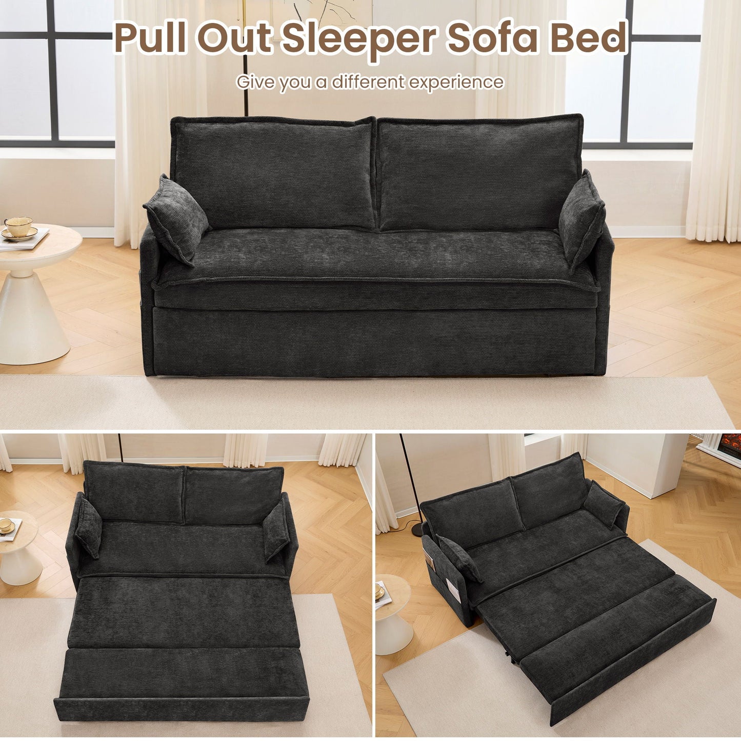 Pull Out Sofa Bed, Convertible Sleeper Sofa